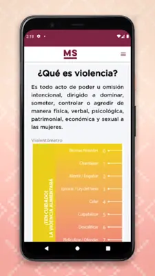 Mujeres Seguras android App screenshot 2