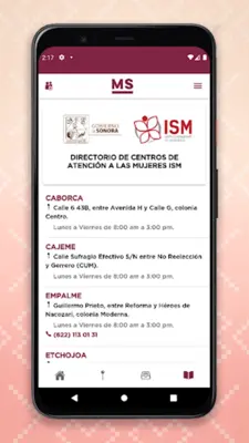 Mujeres Seguras android App screenshot 4